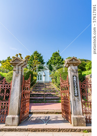 Hokkaido Summer Landscape Hakodate Orthodox Church 57617891