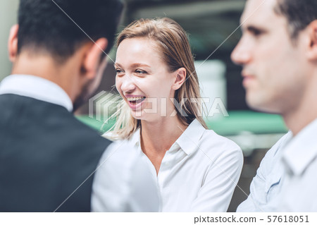 Outstanding Businesswoman happy smile working Outstanding Businesswoman happy smile working 57618051