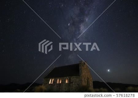 Shepherd's Church, Decapo, Tekapo, Lake, Starry Sky, Universe (New Zealand) Shepherd's Church, Decapo, Tekapo, Lake, Starry Sky, Universe (New Zealand) 57618278