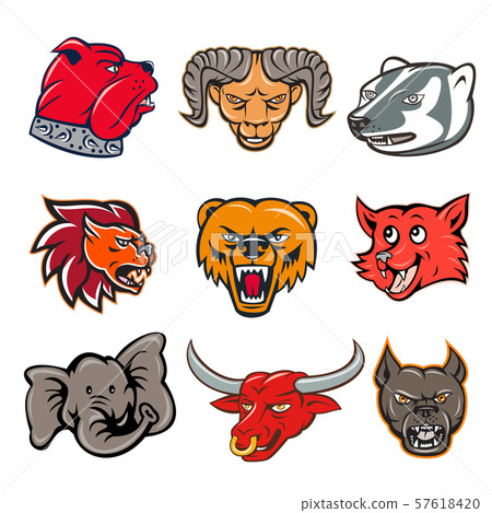 Animal Wildlife Mascot Set Animal Wildlife Mascot Set 57618420