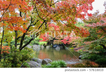 Kokoen, traditional Japanese garden during autumn Kokoen, traditional Japanese garden during autumn 57618810