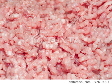 Minced meat twisted from fresh pork. 57619994