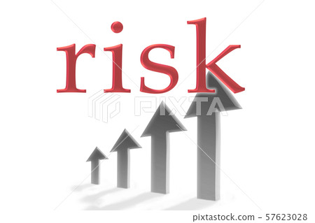 A rising graph. Image of increasing risk - Stock Illustration [57623028 ...