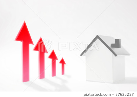 House and rising graph House and rising graph 57623257
