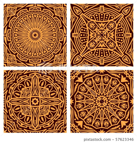 Vintage ornament, oriental seamless pattern 57623346