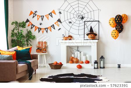 interior of house decorated for Halloween interior of house decorated for Halloween 57623391