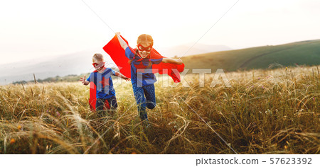 happy children boy and girl in costumes of 57623392