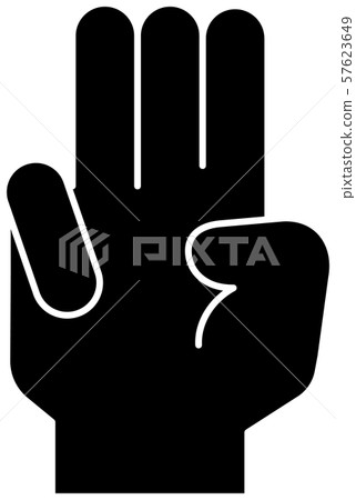 Hand sign sign language gesture hand finger icon 57623649
