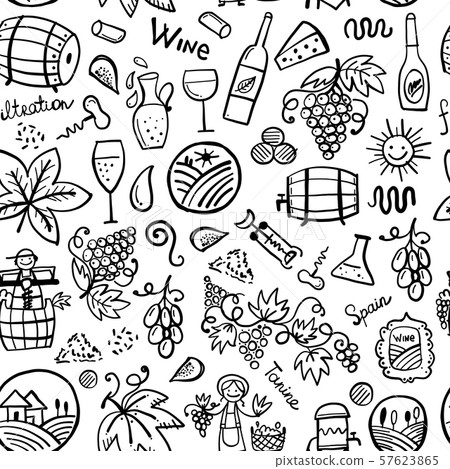 Winery, seamless pattern for your design Winery, seamless pattern for your design 57623865
