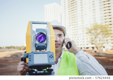 engineer surveyor with radio engineer surveyor with radio 57624448