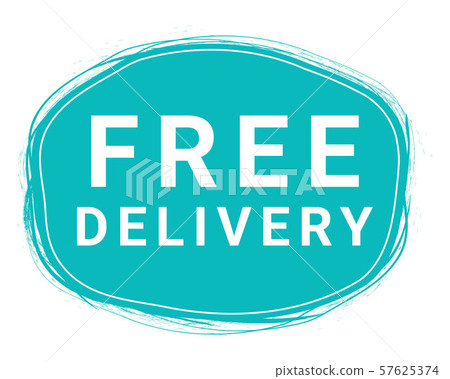 Free Delivery, Speech Bubble Banner, Element Design Template, App Icon, Vector Illustration. 57625374