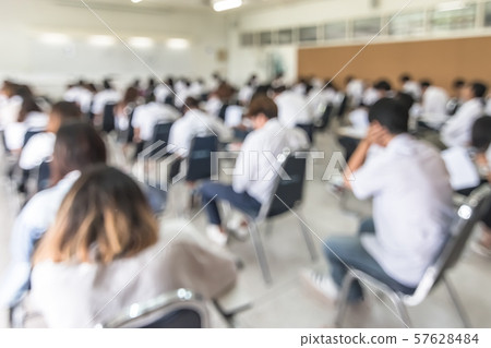 Blur school background university students... - Stock Photo [57628484] -  PIXTA