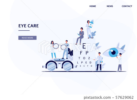 Banner And Landing Page For The Clinic And Stock Illustration