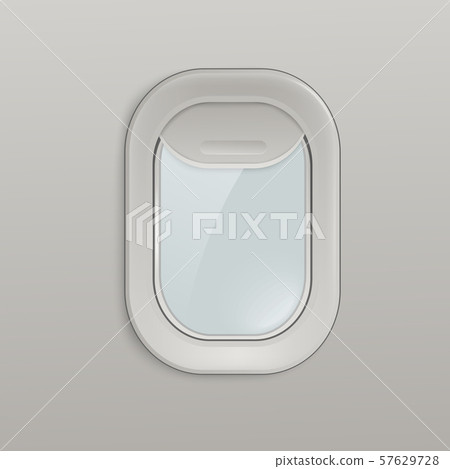 刀攀愀氀椀猀琀椀挀 愀椀爀瀀氀愀渀攀 眀椀渀搀漀眀 眀椀琀栀 戀氀甀攀 猀欀礀 瘀椀攀眀Ⰰ 最爀攀礀 愀椀爀挀爀愀昀琀 椀渀琀攀爀椀漀爀 瀀愀渀攀氀 57629728