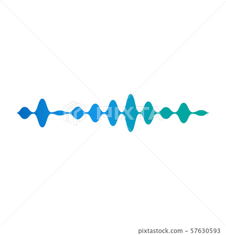 Blue wavy equalizer, sound and audio amplitude. Blue wavy equalizer, sound and audio amplitude. 57630593