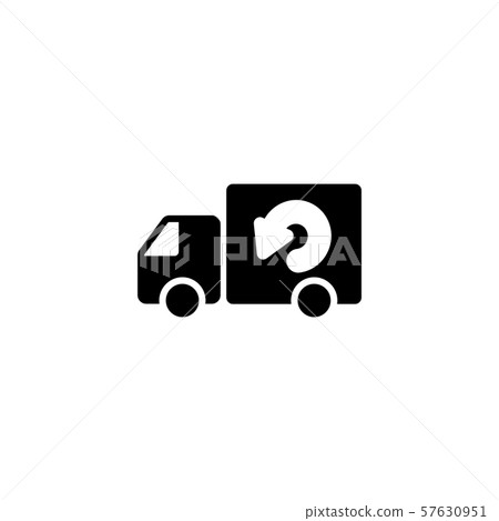 Web line icon. Delivery black on white background Web line icon. Delivery black on white background 57630951