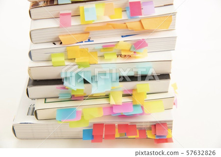 Book 5 with many bookmarks 57632826