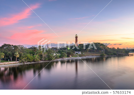 Jupiter, Florida, USA at Jupiter Inlet Light Jupiter, Florida, USA at Jupiter Inlet Light 57633174