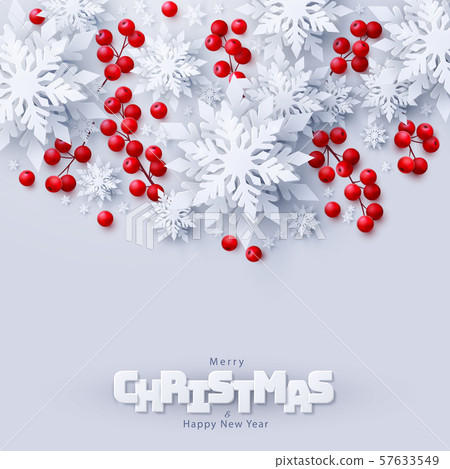 Vector Merry Christmas and New Year background - Stock Illustration ...