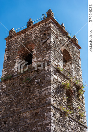 Ancient bell tower - Colonnata village in Tuscany Italy 57634028