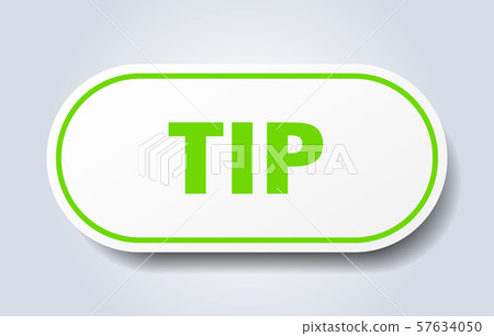 Tip Close tip sign. tip rounded green sticker. tip - Stock Illustration [57634050 ...