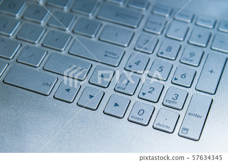 Close up detail view of laptop computer metalic Close up detail view of laptop computer metalic 57634345