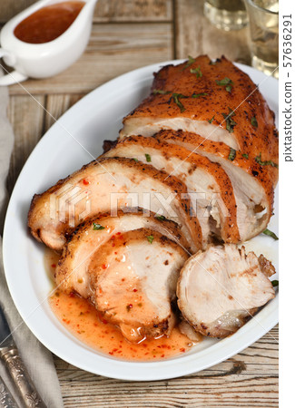 Baked turkey breast Baked turkey breast 57636291