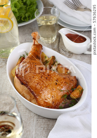 Roasted turkey leg Roasted turkey leg 57636295