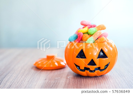 Happy Halloween day. Sweet candy for kid  57636849