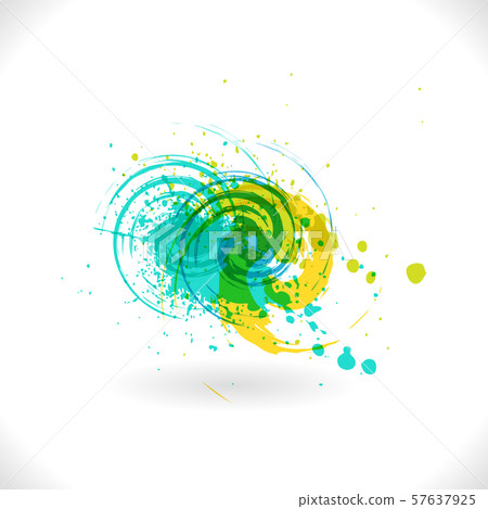 Art inks Grunge Curl. Vector Abstract Symbol Art inks Grunge Curl. Vector Abstract Symbol 57637925