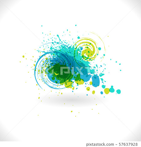 Art inks Grunge Curl. Vector Abstract Symbol Art inks Grunge Curl. Vector Abstract Symbol 57637928