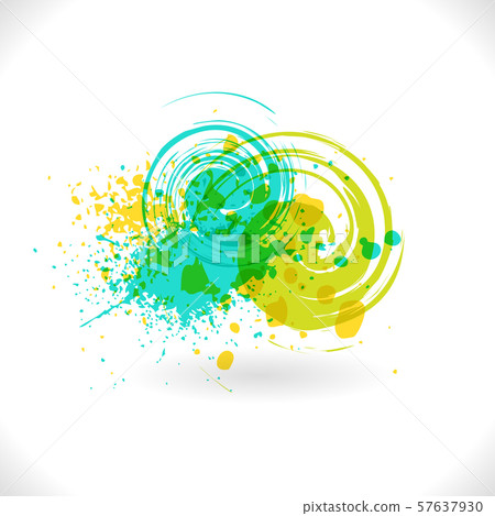 Art inks Grunge Curl. Vector Abstract Symbol Art inks Grunge Curl. Vector Abstract Symbol 57637930