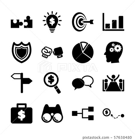 strategy solid icons 57638480