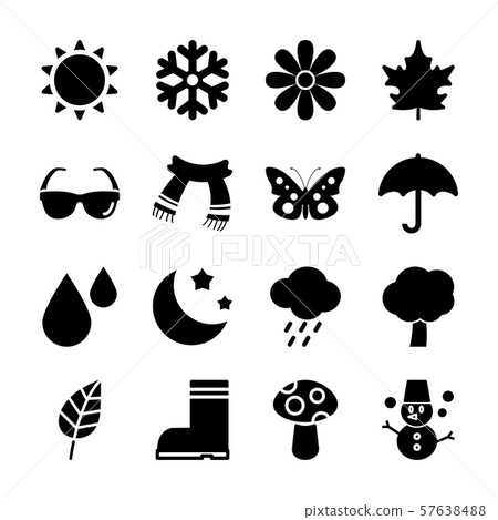 season solid icons season solid icons 57638488