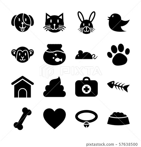 pet solid icons 57638500