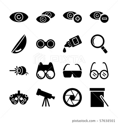 optical solid icons 57638501