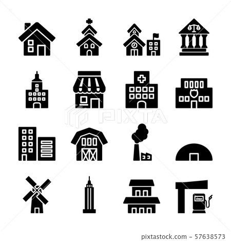 building solid icons building solid icons 57638573