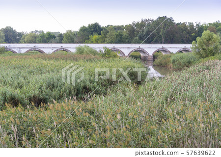 Nine-holed bridge in Hortobagy, Hungary Nine-holed bridge in Hortobagy, Hungary 57639622