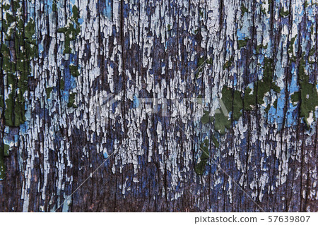 Cracking and peeling paint on a wall Cracking and peeling paint on a wall 57639807