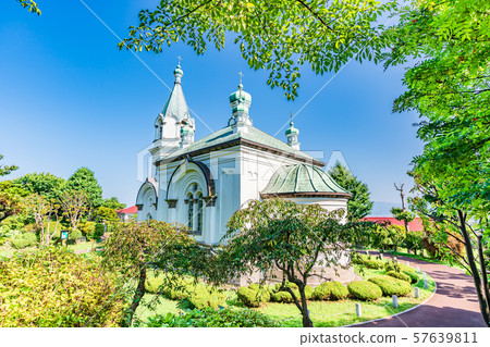 Hokkaido Summer Landscape Hakodate Orthodox Church Hokkaido Summer Landscape Hakodate Orthodox Church 57639811