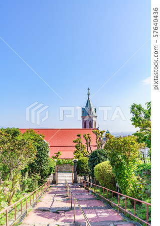 Hokkaido Summer Scene Hakodate Catholic Motomachi Church 57640436