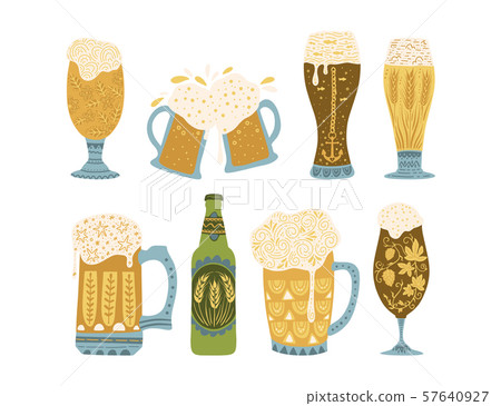 Beer festival vector illustration. Oktoberfest 57640927