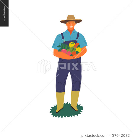 Harvesting people set Harvesting people set 57642082