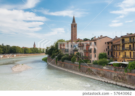 世界文化遺產維羅納都市風景意大利 57643062