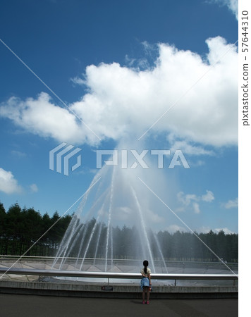 Beautiful sea fountain Beautiful sea fountain 57644310