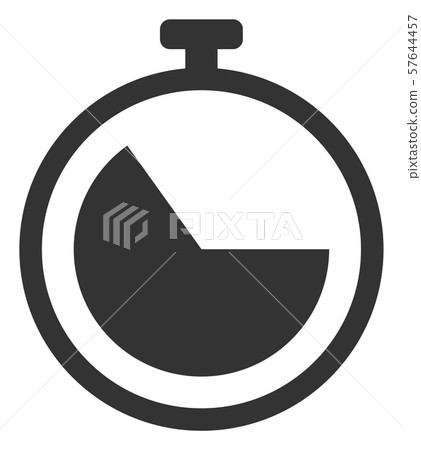 Vector Flat Stopwatch Icon - Stock Illustration [57644457] - PIXTA