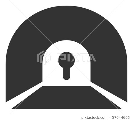 Vector Flat Private Tunnel Icon Vector Flat Private Tunnel Icon 57644665