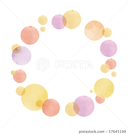 水彩紋理矢量框架材料 57645199