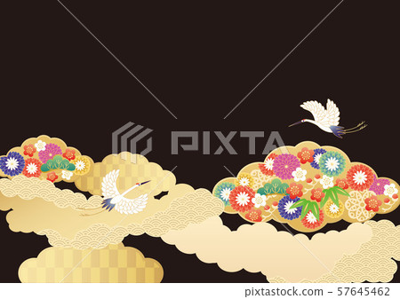 Japanese style background-cloud design-2 Japanese style background-cloud design-2 57645462