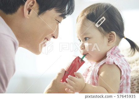 Parent and child lifestyle drink 57645935